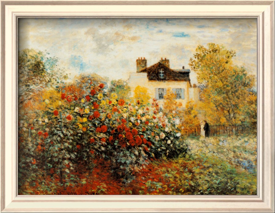 The Artists Garden in Argenteuil - Claude Monet Paintings